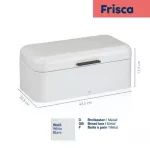 KELA-Chlebak pojemnik na pieczywo biały Frisca - 7