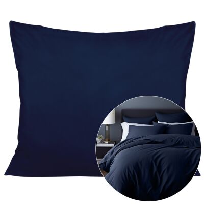 Poszewka satyna bawełna ciemny granat 026/50x60.