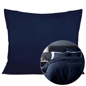Poszewka satyna bawełna ciemny granat 026/50x60.