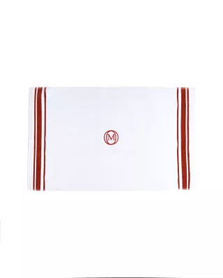 OM-Dywanik łazienkowyMonogrLinea60x100cm b.cynamon