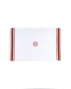 OM-Dywanik łazienkowyMonogrLinea60x100cm b.cynamon