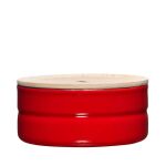 Pojemnik kuchenny czerwony szeroki 6 cm Riess - 2