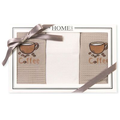 Komplet ręczników kuchennych bawełnianych HOME 1961/3x50x70/SET19