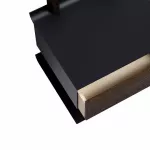 Smile Bedside Table Shelf Smoked Oak/Black - 3