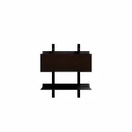 Smile Bedside Table Shelf Smoked Oak/Black - 2