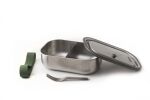 BB-Lunch box stalowy L, oliwkowy - 5