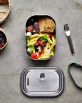 BB-Lunch box stalowy L, oliwkowy - 6