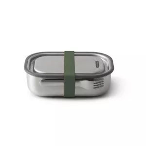 BB-Lunch box stalowy L, oliwkowy