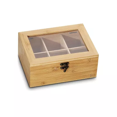 KELA-Pojemnik bambusowy na torebki herbaty Noa