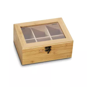 KELA-Pojemnik bambusowy na torebki herbaty Noa