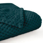 Koc żakardowy AMORRO/PETROL/150x200 (promocja) - 2