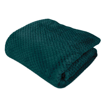 Koc żakardowy AMORRO/PETROL/150x200 (promocja)