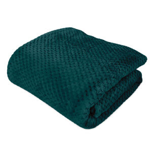 Koc żakardowy AMORRO/PETROL/150x200 (promocja)