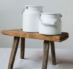 Kanka emaliowana na mleko biała 2l Riess Classic - 3