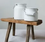 Kanka emaliowana na mleko biała 2l Riess Classic - 3