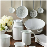 Kanka emaliowana na mleko biała 2l Riess Classic - 2