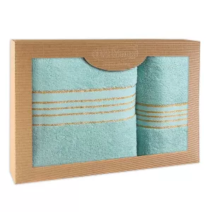 Ręcznik D Bawełna 100% Tiwano Jasny Turkus (P) 50x90+70x140 kpl.