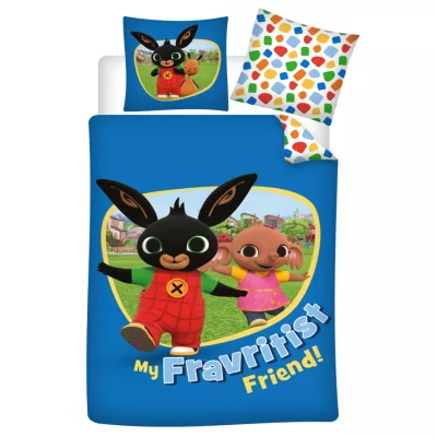 Pościel bawełna 100x135 + 40x60 Bing kolor chaber