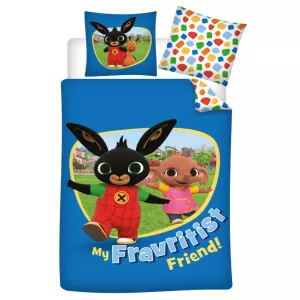 Pościel bawełna 100x135 + 40x60 Bing kolor chaber