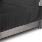 Prześcieradło satyna bambusowo-bawełniana STRIPE BLACK/160x240 - 3