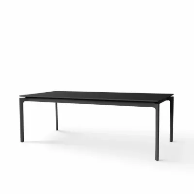 MORE table 100x220/320 Laminate Black and Black base