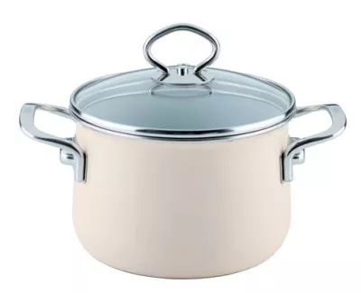 Garnek ceramiczny 4l kremowy Riess Avorio seria Premium