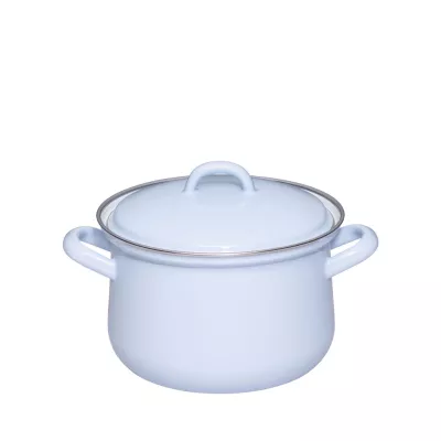 Garnek emaliowany 1,5 l niebieski LIGHT Riess