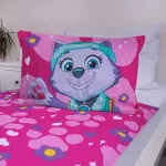 Pościel bawełna 100x135 + 40x60 Psi Patrol róż - 5