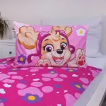 Pościel bawełna 100x135 + 40x60 Psi Patrol róż - 7