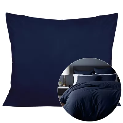 Poszewka satyna bawełna ciemny granat 026/50x80
