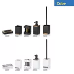 KELA-Kubek toaletowy czarny-dąb Cube - 7