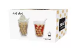 Zak!-Zestaw 2 szklanek 350ml z łyżeczkami, złoty - 3