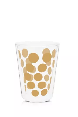 Zak!-Zestaw 2 szklanek 350ml z łyżeczkami, złoty