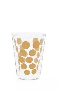 Zak!-Zestaw 2 szklanek 350ml z łyżeczkami, złoty