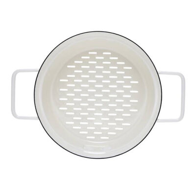 Durszlak emaliowany Aromapots biały 20 cm Riess