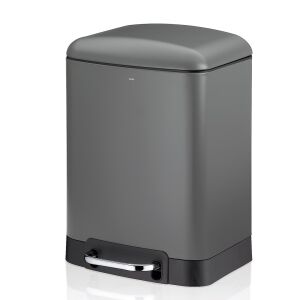 KELA-Kosz stalowy na śmieci 6 l czarny Davino