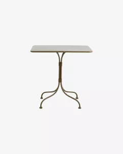 Stół ogrodowy metalowy oliwkowy 52x77x76 cm Nordal