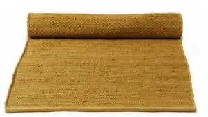 Chodnik musztardowy bawełniany 60x90 cm Rug Solid