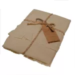 Poszewka bawełniana komplet AKDENIZ BEIGE/2x40x40 STONEWASHED - 2