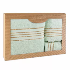 Ręcznik D Bawełna 100% Tiwano Mięta (P) 30x50+50x90+70x140 kpl.