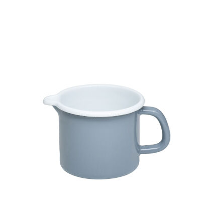 Szary emaliowany kubek z dzióbkiem 0,5l Riess Pure Grey