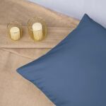 Pościel satyna bawełniana NIEBIESKI 009/140x200+1posz.70x80 - 5