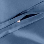 Pościel satyna bawełniana NIEBIESKI 009/140x200+1posz.70x80 - 6