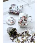 Kubek z zaparzaczem DUO VINTAGE FLOWERS WHITE 380 ml - 5