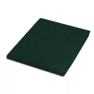 Prześcieradło satyna bawełniana zieleń butelkowa 036/200x220