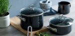 Zestaw garnków ceramicznych 5-częściowy Riess Black Magic - 2