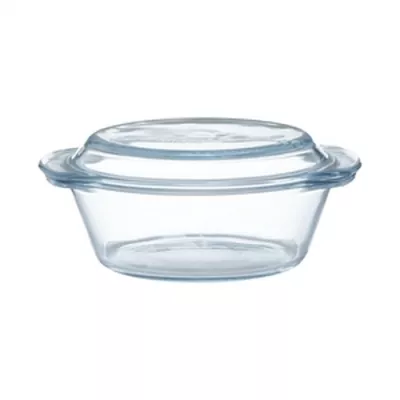 MC-Naczynie żaroodporne szklane 1l. z pokrywką