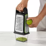 OXO-Tarka do warzyw 3w1, czarno-zielona, GoodGrips - 10