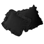Poszewka bawełniana komplet BLACK/2x40x40 STONEWASHED - 3