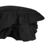 Poszewka bawełniana komplet BLACK/2x40x40 STONEWASHED - 4